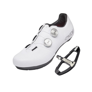 EKOI	PW8 CrMo & PW8 C12 Pro Voll Carbon - Rennradschuhe mit Pedalen