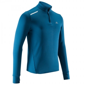 KALENJI Laufshirt Langarm Run Warm Herren - Shirts (Langarm)
