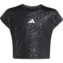 adidas Kinder Animal Print Crop T-Shirt
