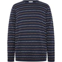 KnowledgeCotton Apparel Herren Jacquard Crew Neck Knit Pullover