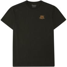 KnowledgeCotton Apparel Herren Owl Chest Embroidery T-Shirt