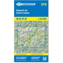 Tabacco Dolomiti del Centro Cadore 016 Wanderkarte