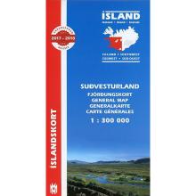 Mal og menning Island Generalkarte Südwest 300T