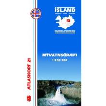 Mal og menning Island Atlaskort 21 Myvatnsöraefi