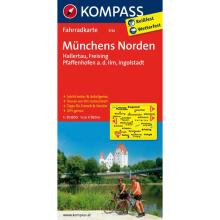Kompass Verlag Münchens Norden 3114 Fahrradkarte