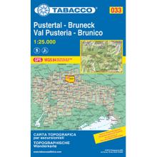 Tabacco Pustertal - Bruneck 033 Wanderkarte