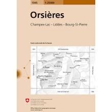 Swisstopo Orsières 1345 Landeskarte 1:25 000