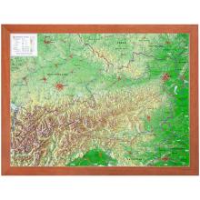 Georelief 3D Reliefkarte Österreich