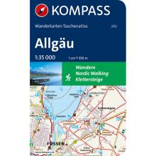 Kompass Verlag Wanderkarten-Taschenatlas Allgäu 2751