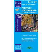 IGN Forêt de Fontainebleau 2417 OT Wanderkarte