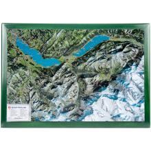 Georelief 3D Reliefkarte Berner Oberland