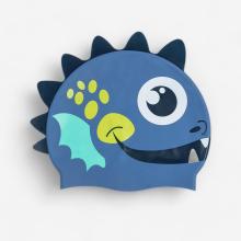 Badekappe Silikon Einheitsgröße - Drache blau