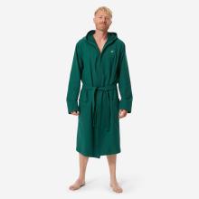 Bademantel Herren kompakt Kapuze Baumwolle - khaki/tannengrün