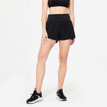 2-in-1 Shorts Damen – schwarz