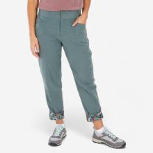 Wanderhose Damen Leinen - NH500 grün