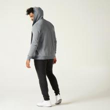 Kapuzenjacke Herren Fitness ‒ 100 grau