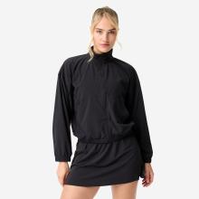 Trainingsjacke Damen atmungsaktiv - schwarz