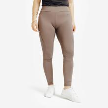Winter-Reitleggings Silikonbesatz warm Damen hellbraun