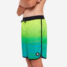 Boardshorts Surfen Jungen 500 Offshore grün/blau