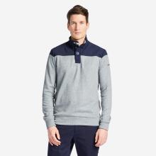 Segelpullover Herren 100 blau/grau