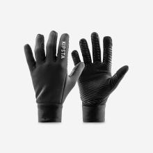 Damen/Herren Fußball Handschuhe warm - Keepdry schwarz