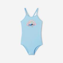 Badeanzug Surfen Mädchen Hanalei Summer Vibes hellblau