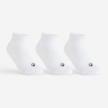 Tennissocken Kinder Mid Artengo RS 100 3er-Pack weiss