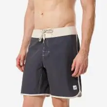 Boardshorts Herren halblang 18" 500 Sober blau