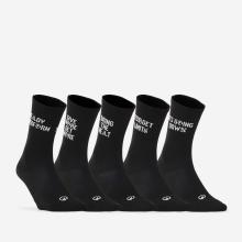 Sportsocken Mid 5er-Pack - schwarz/weiß