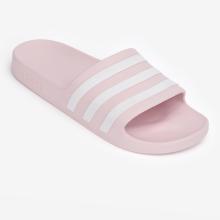 Badelatschen Damen/Herren - Adilette Aqua rosa/weiß