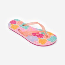 Zehensandalen Kinder 500 Flowy rosa