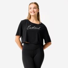Dance-Shirt Damen Modern Jazz Crop Top - schwarz