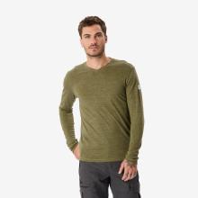 Merinoshirt Herren langarm Trekking - Merino Fresh khaki