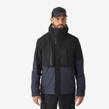 Angeljacke FJ 500 WPF wasserdicht Herren grau/schwarz