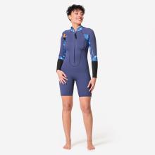 Neopren Shorty Wasserwandern Damen 4/3 mm Zweiwege-Reißverschluss - Optimizer