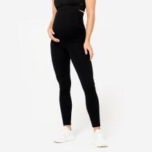Leggings Damen Schwangerschaftsyoga - schwarz