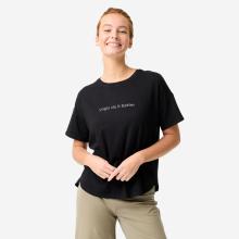 T-Shirt Yoga Damen - schwarz