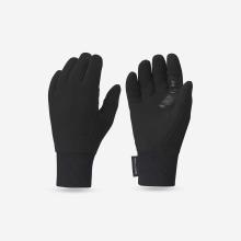 Handschuhe Kinder 6–14 Jahre Fleece Wandern - Hike500 schwarz