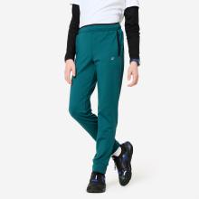 Jogginghose Kinder warm atmungsaktiv - dunkelgrün/schwarz