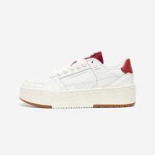 Sneaker Damen Leder - CJ80 Platform weiß/bordeaux