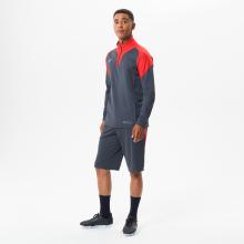 Damen/Herren Fußball Sweatshirt mit Reißverschluss - Viralto dunkelgrau/rot