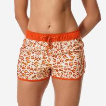 Boardshorts Surfen Damen Tini Graou Leopard beige