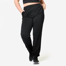 Trainingshose Damen warm bequem - schwarz