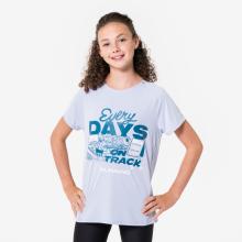 Laufshirt kurzarm Kinder atmungsaktiv - Dry+ 500 lila