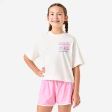 T-Shirt Kinder Oversize - cremeweiß