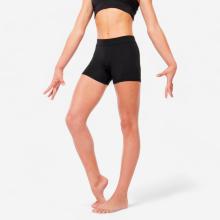 Kurze Gymnastikhose Mädchen basic - schwarz