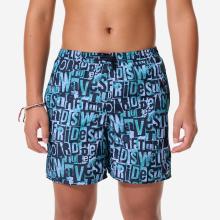Boardshorts Kinder 100 Typestree blau