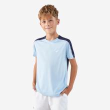 Kinder Tennis T-Shirt - TTS Dry Jr Rundhals blau