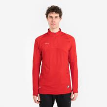 Damen/Herren Fußball 1/2 Zip Sweatshirt - CLR rot