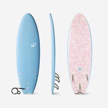 Surfboard Schaumstoff 6' Swallow Tail 49 l hellblau